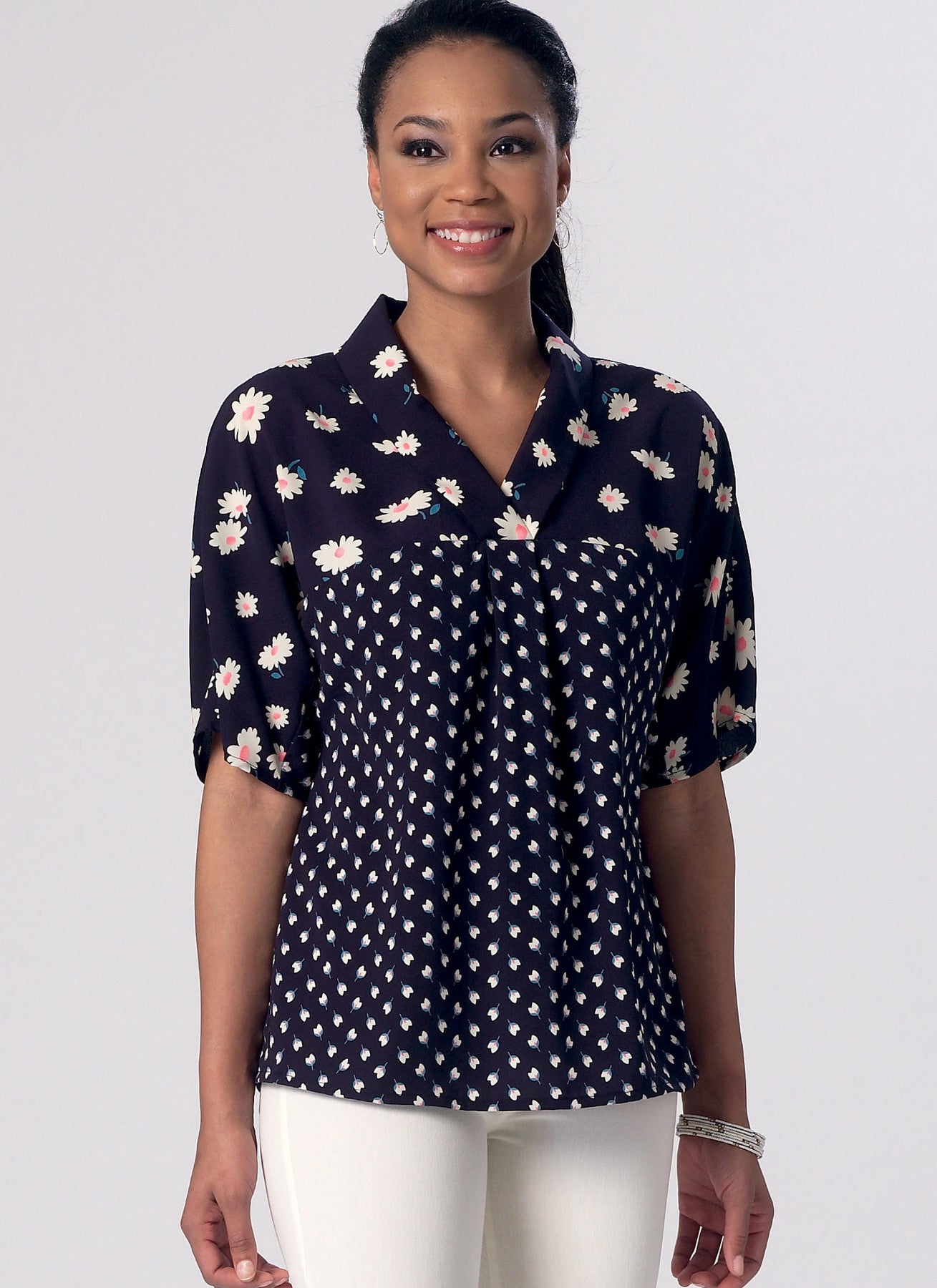 McCall's M7359 – Misses' V-Neck Dolman Sleeve Tops Sewing Pattern