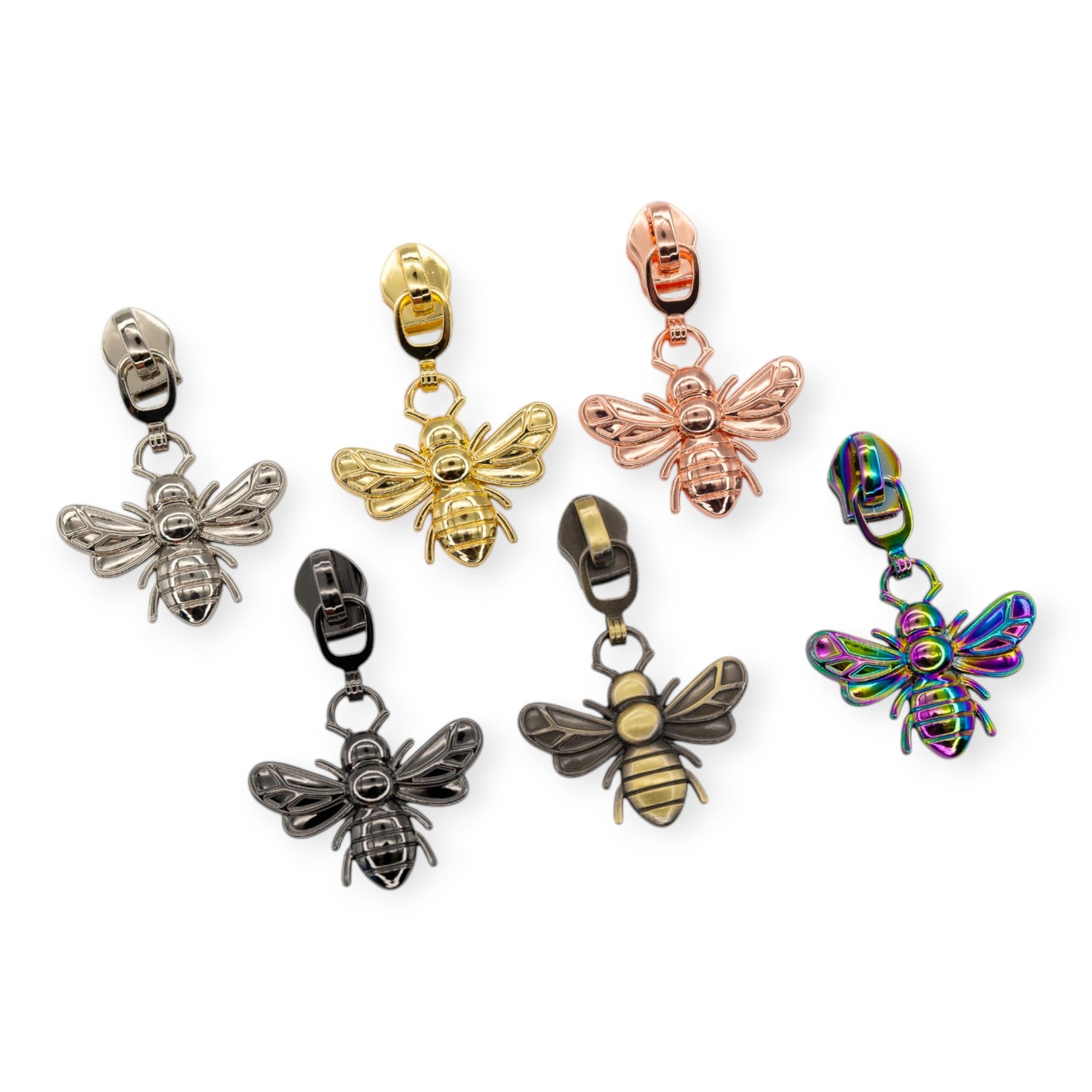 パーツ bee 5 Zipper Pulls – Honey Bee, Set of 4 – Sew Yours