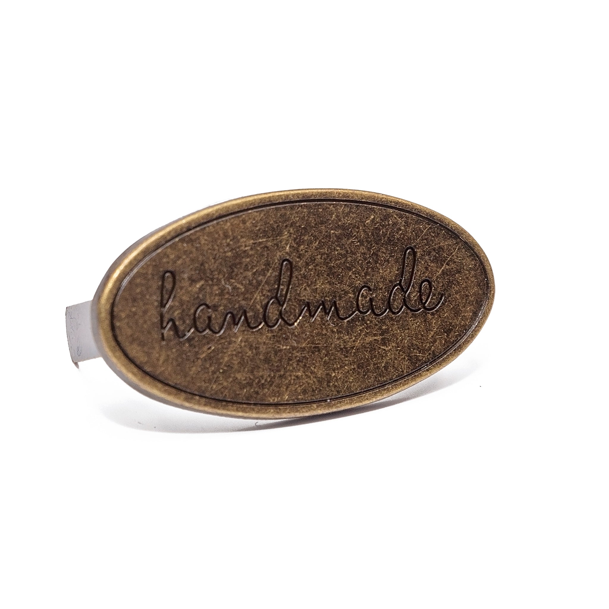 Oval Script Handmade Bag Tags - Bag Hardware Set of 2 – Sew Yours